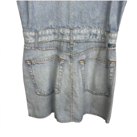 Rag and bone  XS Miramar Tulip Dress Light Wash Tencel Denim Look - Picture 5 of 14